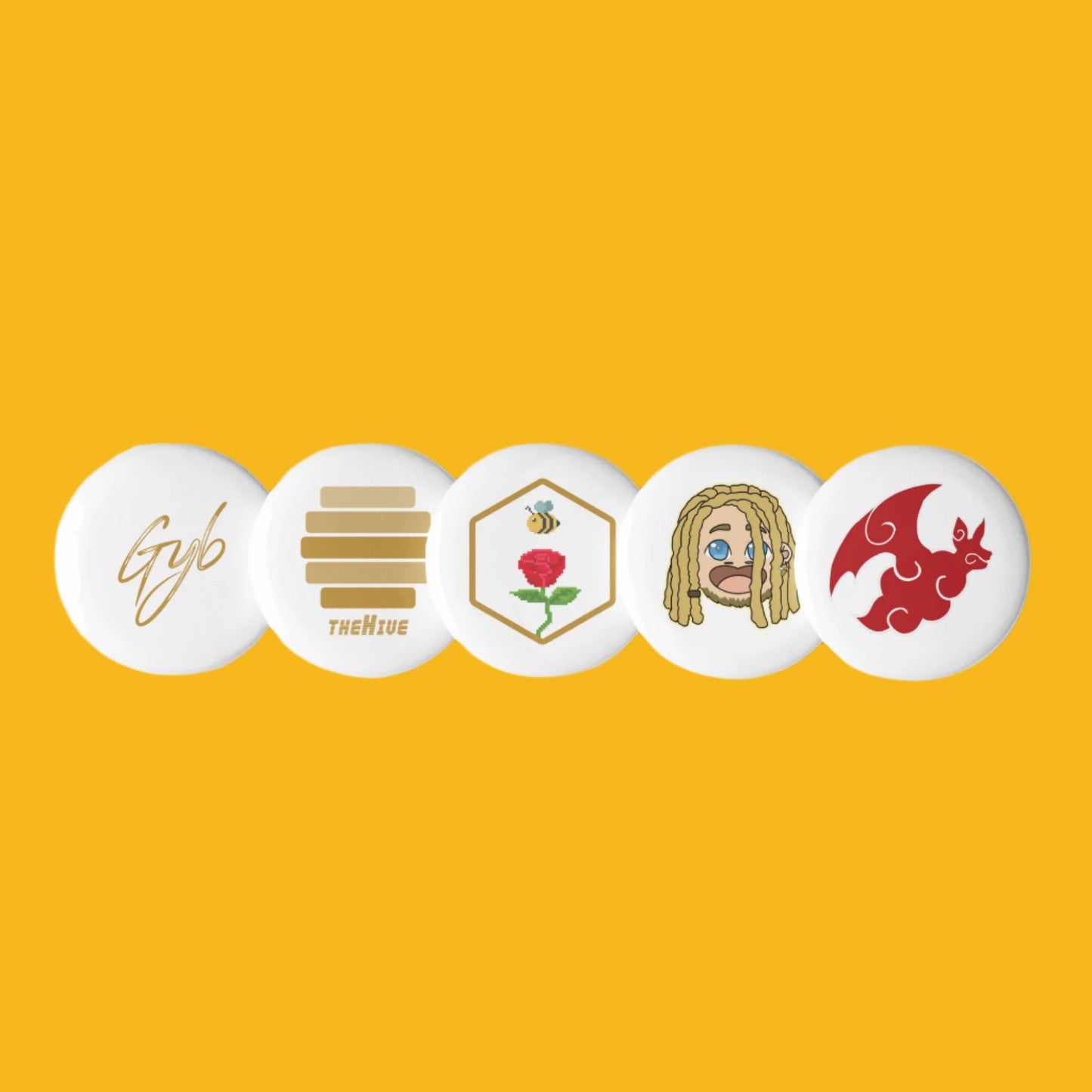 P) Callon B - Set of pin buttons