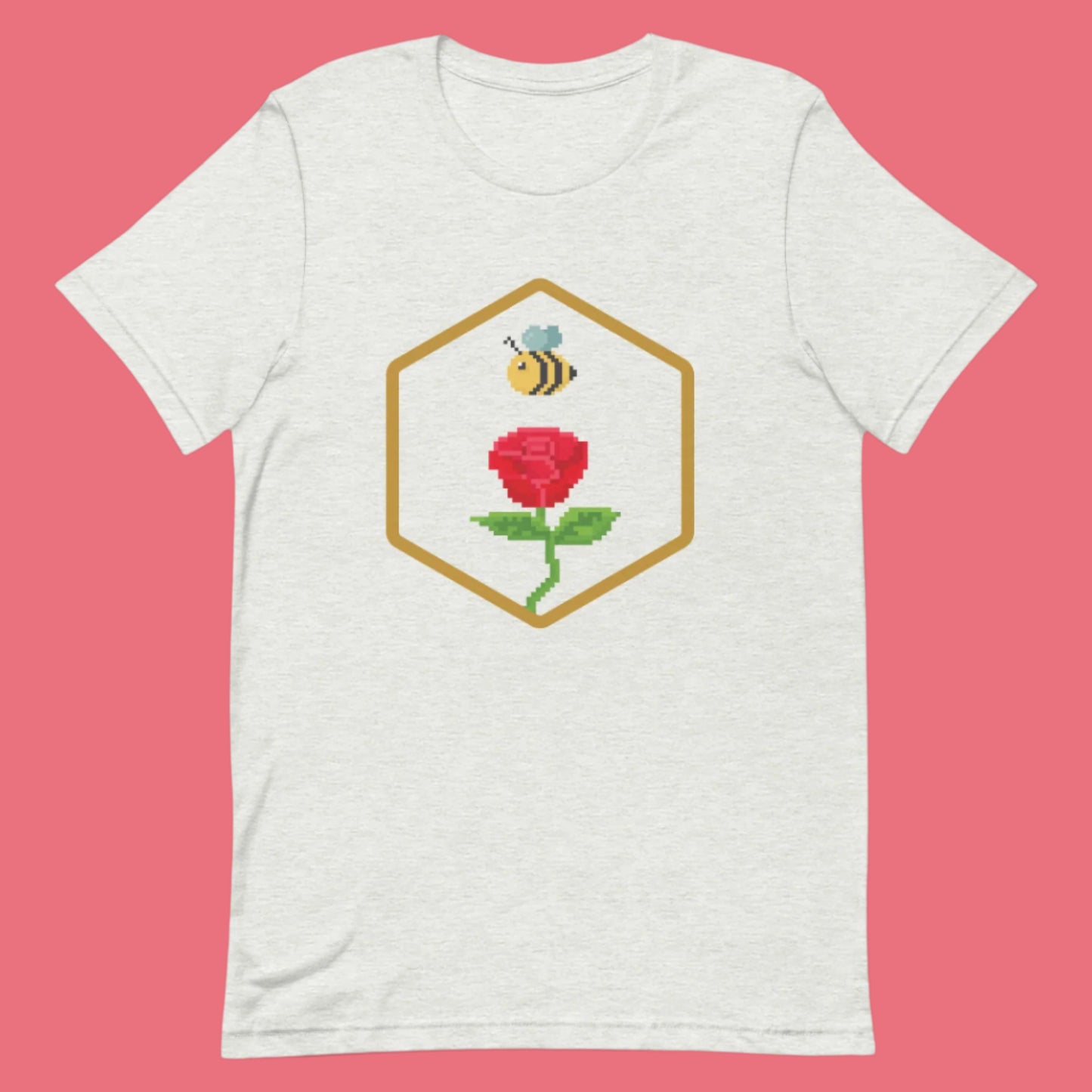 F) Crimson Junk Pixel - Unisex t-shirt