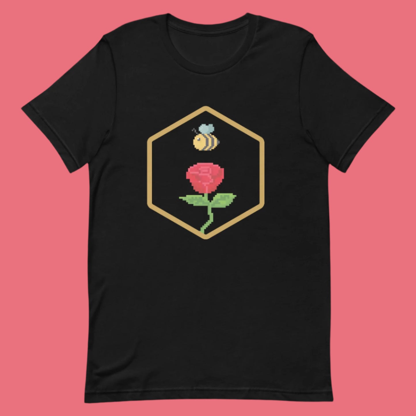 F) Crimson Junk Pixel - Unisex t-shirt