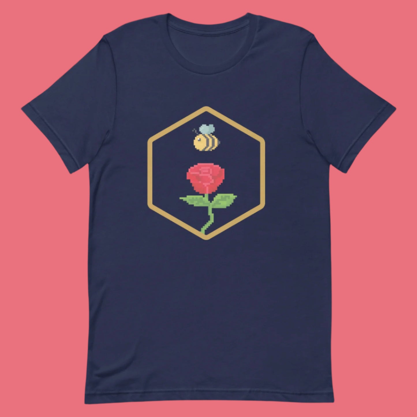 F) Crimson Junk Pixel - Unisex t-shirt