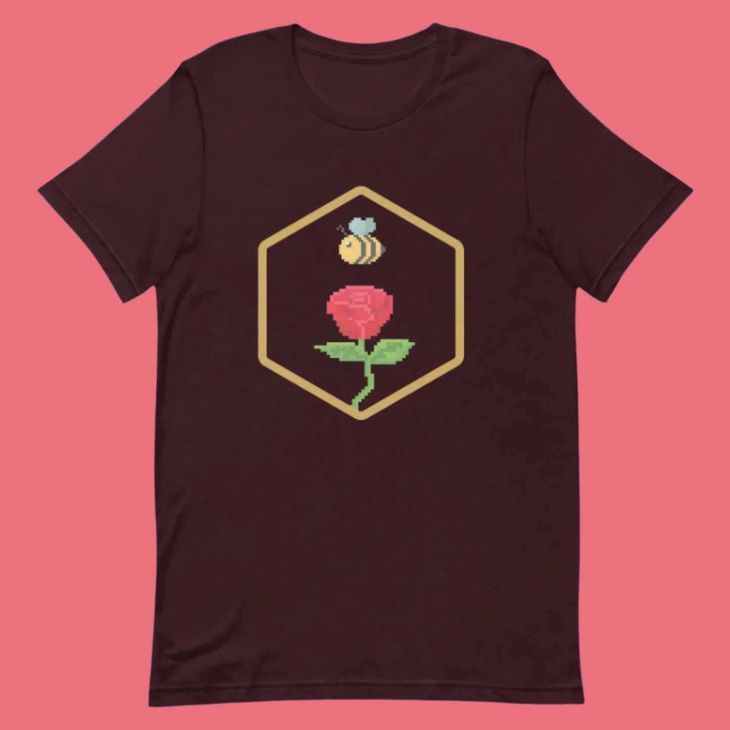 F) Crimson Junk Pixel - Unisex t-shirt
