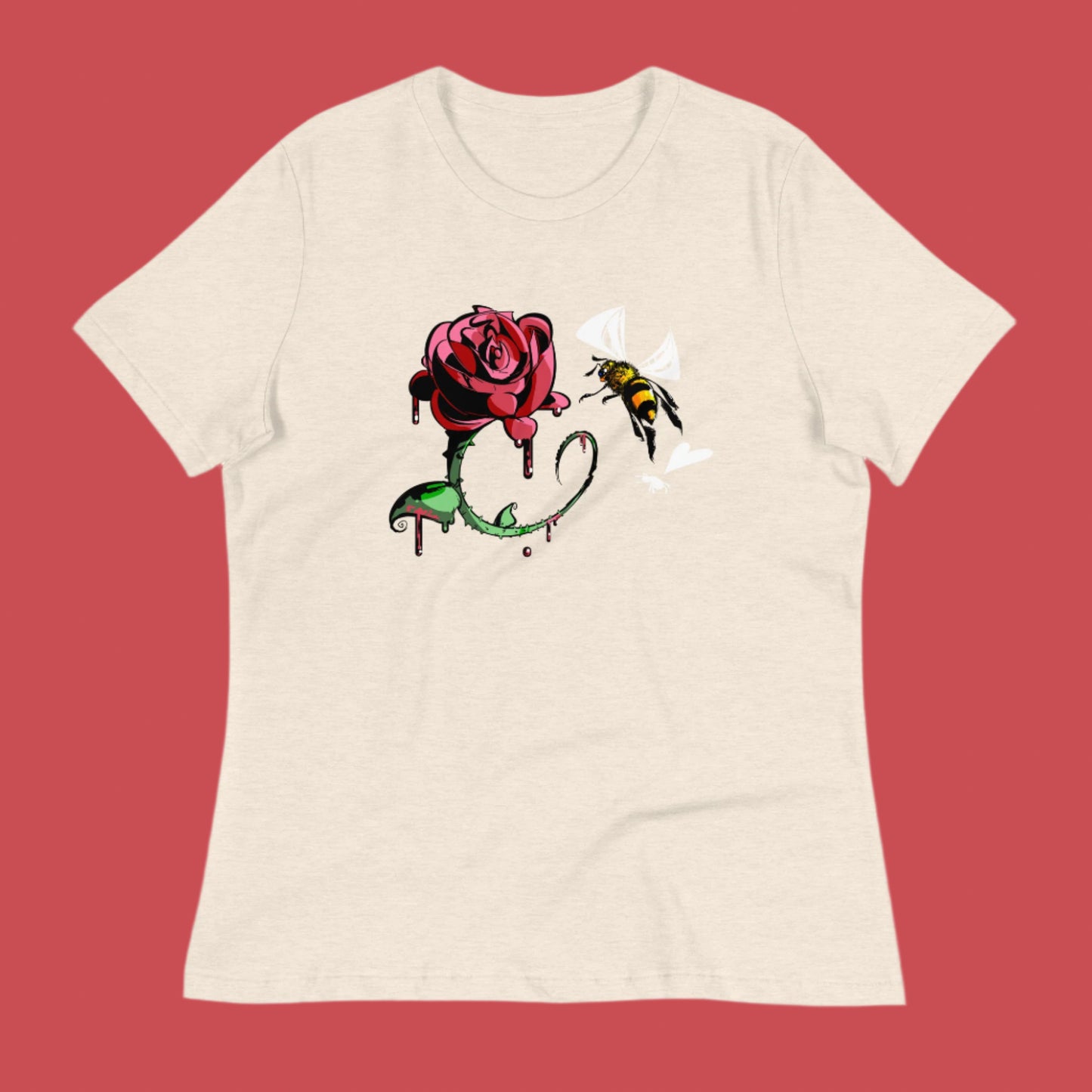 E) Crimson Junk 2 - Women's Relaxed T-Shirt