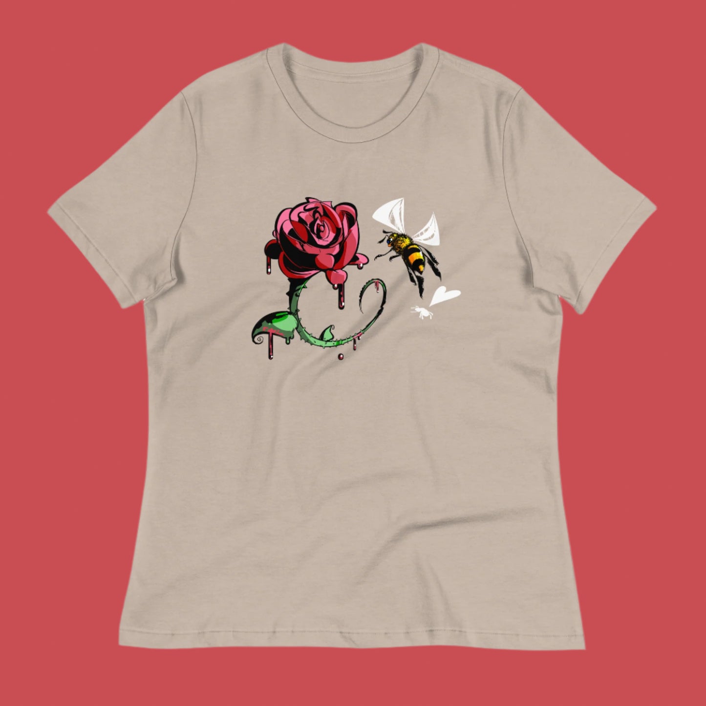 E) Crimson Junk 2 - Women's Relaxed T-Shirt