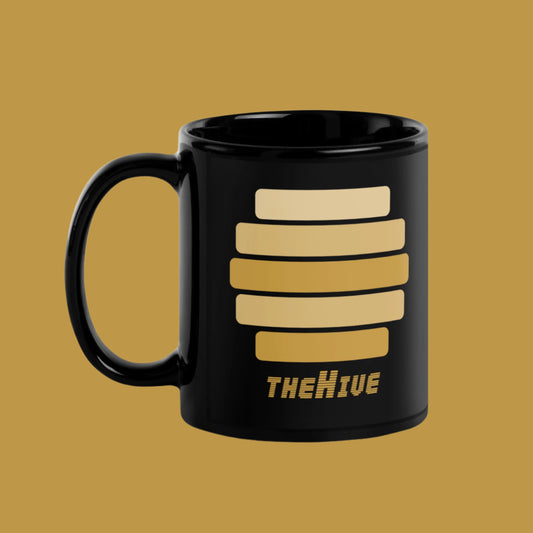 C) The Hive - Black Glossy Mug