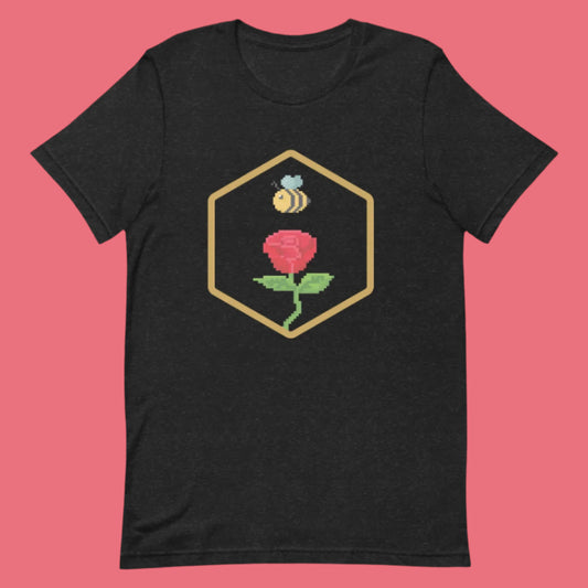 F) Crimson Junk Pixel - Unisex t-shirt